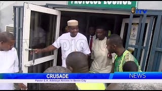 Pastor EA Adeboye Arrives in Benin City [upl. by Kaule]