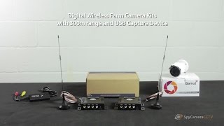 Digital Wireless Farm Security Camera Long Range Kit [upl. by Rosmarin131]