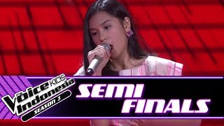 Vanessa quotScared To Be Lonelyquot  Semifinals  The Voice Kids Indonesia Season 3 GTV [upl. by Ydneh]