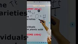 TEST CROSS  what’s test cross  Principles of inheritance and variation shorts shortvideo neet [upl. by Dell]