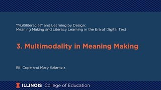 3 Multimodality in Meaning Making [upl. by Naesed]