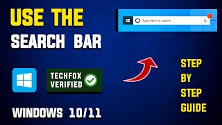 How to Use the Search Bar in Windows  Full Guide [upl. by Gardner]