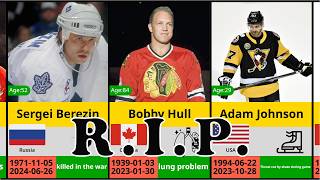 72 Famous Hockey Players Who Have Died 20232024  Cause of Death amp Age [upl. by Sturdivant]