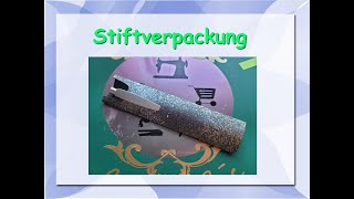 Bastelanleitung schnelle amp einfache Stiftverpackung ohne Boden  verpackung diy resteverwertung [upl. by Wendel955]