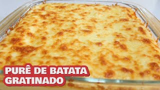 COMO FAZER PURÊ DE BATATA GRATINADO [upl. by Maziar466]