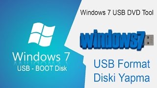 Windows 7 USB DVD Tool İle Usb Format diski Yapma [upl. by Yakcm]