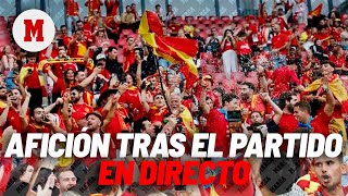 EURO2024 I Reacciones de los aficionados tras el partido España  Georgia en vivo [upl. by Blaze]