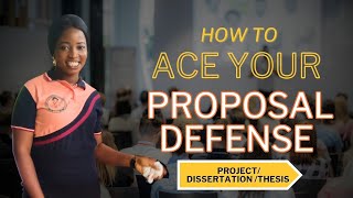 How To Ace Your Research Project Dissertation Thesis Proposal Defense  Project Series Prt 1 [upl. by Ahsaela]