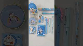 Cute blue stationery collection fancy pen dairy sharpener eraser stationery schoolsupplies [upl. by Sivat]