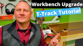 DIY TTrack Install With Accessories  Creating My Ultimate Home Shop Part 4 [upl. by Nannahs]