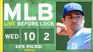 MLB DFS Picks Today 10224 DraftKings FanDuel amp PrizePicks Baseball Lineups  Live Before Lock [upl. by Ariamo261]