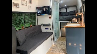 Mercedes Sprinter LWB Camper Van Conversion  Full time lapsed video [upl. by Krefetz917]