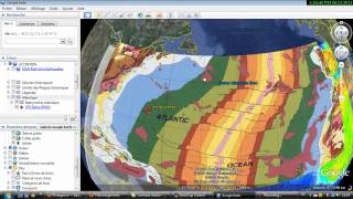 geologie interne avec google earth [upl. by Nosro]