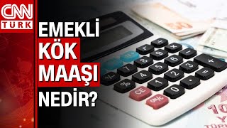 Emekli kök maaşı nedir Kök maaş üzerinden zam hesaplaması nasıl yapılır Emin Yılmaz yanıtladı [upl. by Enila]