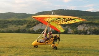 My flight in a powered hang glider [upl. by Genovera]