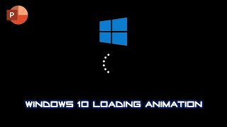 How to Make Windows 1011 Loading Animation in PowerPoint Tutorial [upl. by Euqinim]