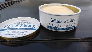 collinite 885 carnauba fleet wax demo review [upl. by Hamal]