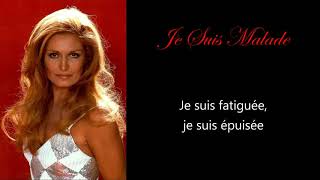 Dalida  Je suis malade avec les paroles  with english subtitles [upl. by Nongim]