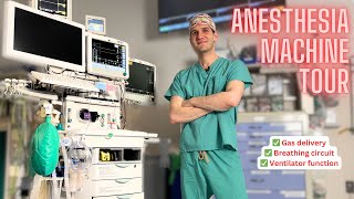 Full tour of the anesthesia machine [upl. by Ecyac]