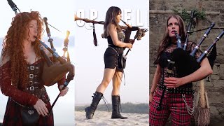 Journey  Dont Stop Believin Bagpipes Rock  The Snake Charmer x Goddesses of Bagpipes [upl. by Anayk]