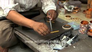 Making of Indias famous Lac Bangles [upl. by Trainor41]