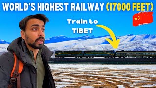 Worlds HIGHEST TRAIN Journey to TIBET 17000 Feet 🇨🇳 [upl. by Martsen185]