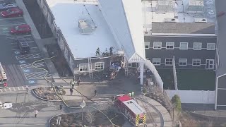 Truck crashes into behavioral health care center in Massachusetts [upl. by Takakura385]