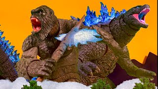 Godzilla x Kong The New Empire  PART 1  StopMotion Battle [upl. by Peri328]