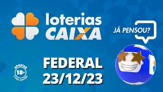 Loterias CAIXA  Federal 23122023 [upl. by Leiruh121]