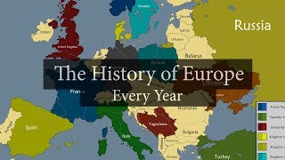 The History of Europe 2600 BC  2020 AD Every year [upl. by Alohs]