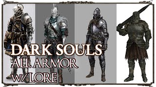 DARK SOULS 1 ALL ARMOR w LORE PTD EDITION [upl. by Aneg]