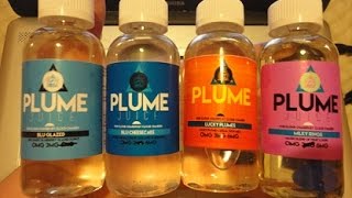 Vape Mail Plume Juice Unboxing  4  120ml Bottles [upl. by Carrel]