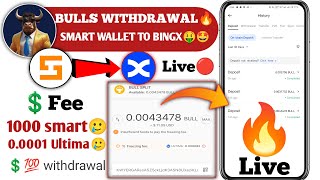 🐂Bull token withdrawal to bingx live🔥 How to withdraw Bull token to bingx yt promoter [upl. by Ahseekan]