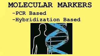 PCR and Hybridization molecular markers  Dominant Codominant markers  Notes for biotech [upl. by Staffan]