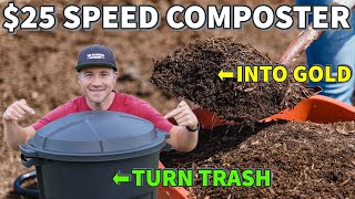 How To Make Compost FAST In A TRASH CAN Turn Trash Into GOLD [upl. by Emaj]