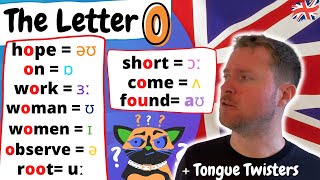 English Pronunciation  The Letter O  10 Ways to Pronounce the Letter O [upl. by Ahsinwad]