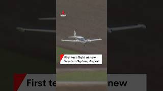 Pilot lands first test flight at Western Sydney Airport [upl. by Blakeley792]