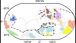 Global plate motions from 18 billion years ago to the present [upl. by Yrrat]