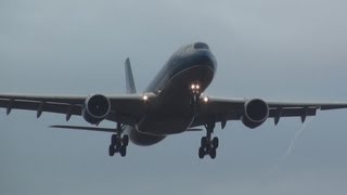 Vietnam Airlines VNA377 Airbus A330223 Narita Airport RWY34L landing [upl. by Scarlett]