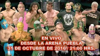 LA MEJOR LUCHA LIBRE EN VIVO DESDE LA ARENA PUEBLA 31 DE OCTUBRE DEL 2016 [upl. by Esele]