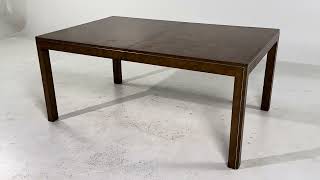 Mastercraft Mid Century Burlwood Expanding Dining Table with 2 Leaves [upl. by Marney]