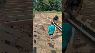 Дом 119м²Установка лаг террасы diy diywoodworking woodworking wood carpentry home woodwork [upl. by Egap755]