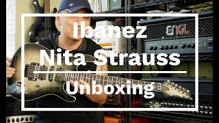 Unboxing Nita Strauss Jiva 10 Ibanez hurricanenita [upl. by Llerdnam78]