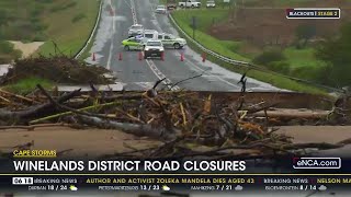 Cape Storms  Winelands district road closed [upl. by Ennaeirrac]