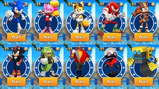 Sonic Dash 2 Sonic Boom  All 7 Characters Unlocked amp Fully Upgraded Hack unlimited Rings Mod Shadow [upl. by Remo773]