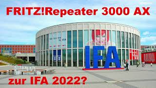 FRITZRepeater 3000 AX mit WiFi6 zur IFA 2022 [upl. by Anieral]