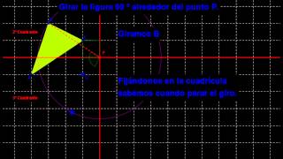 Girar 90 grados una figura alrededor de un punto [upl. by Barny695]
