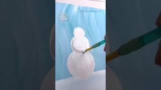 clip How to paint a snowman 🎨⛄easypainting BeginnerFriendly snowman howto acrylicpainting [upl. by Granger]