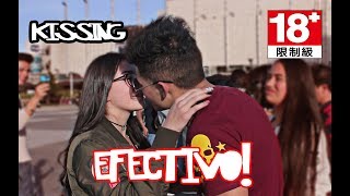 BESOS fáciles a Colombianas Broma Kissing Prank EL SANTA [upl. by Yenaffit740]