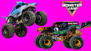 Freestyle Highlights Monster Jam  Legendary Career Monster Trucks Grave Digger Coffin Dance Song [upl. by Shandy]